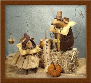 PKG 2271 Pilgrim Mice Pattern